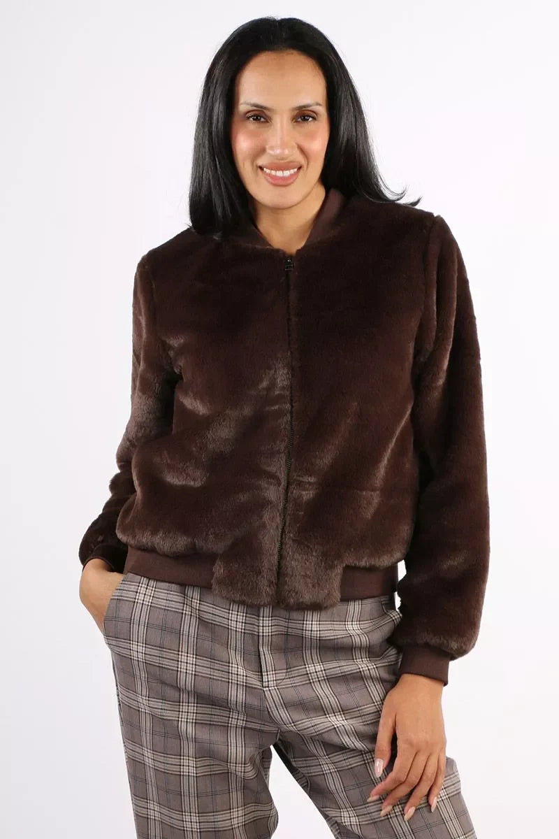 foil monte jacket chocolate