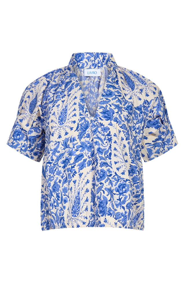 LIVRO MERRITT TOP, STEEL PAISLEY