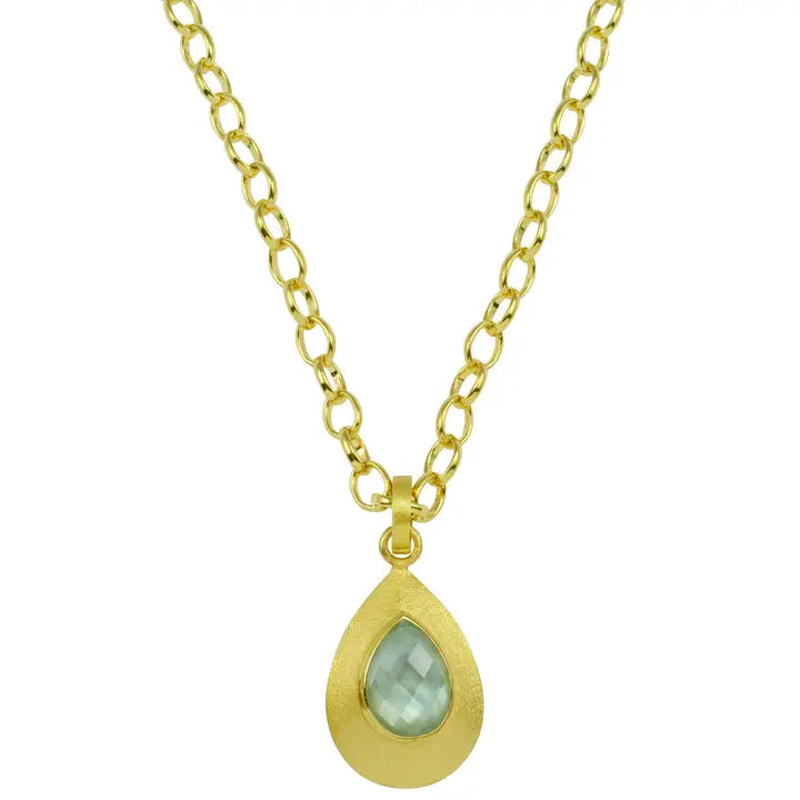 betty carre lydian necklace aqua mist