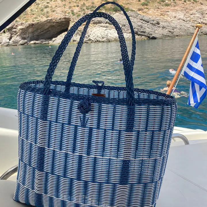 Medium, Denim Light Wash Tote