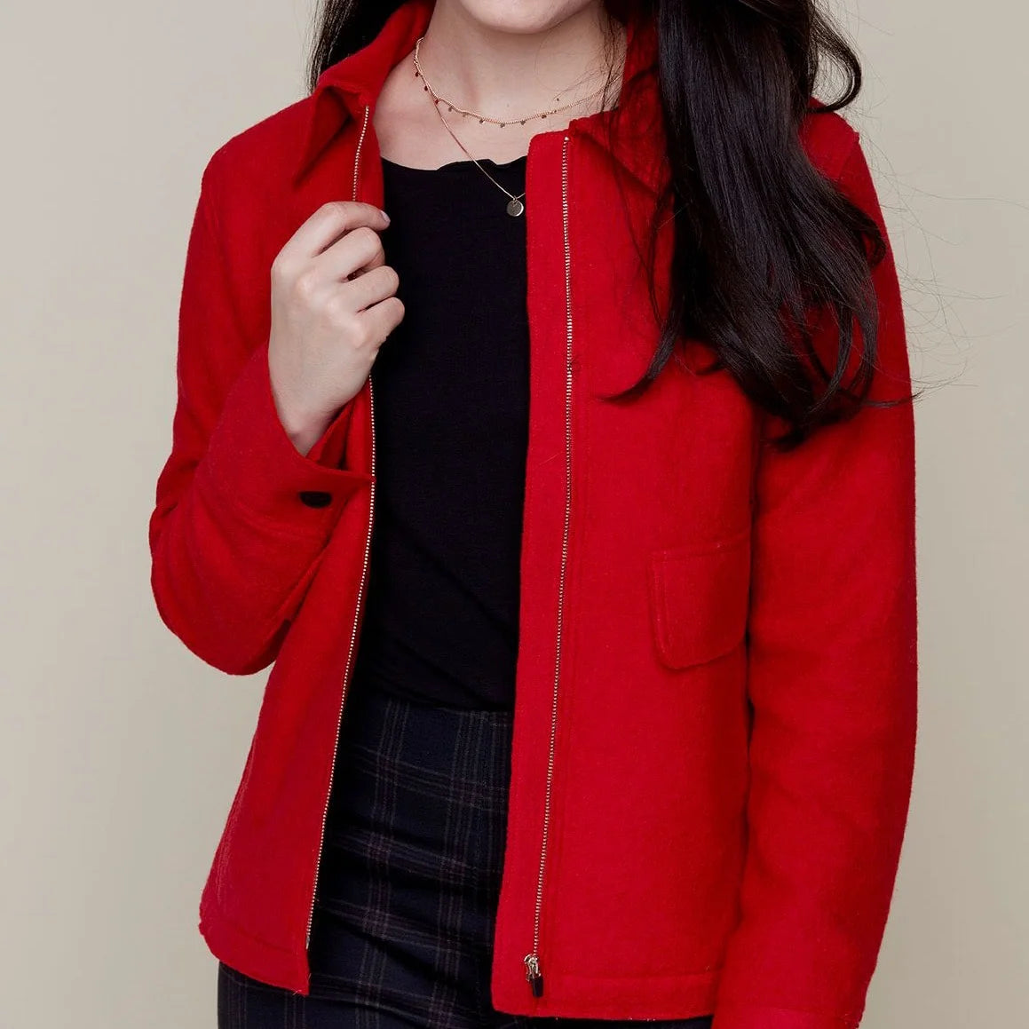 Berry Knit jacket