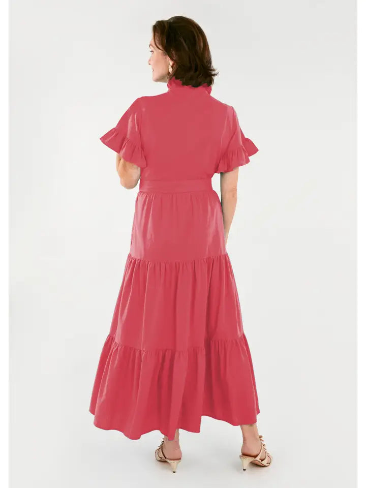 Abbey Glass Sadie Maxi Dress Pink Linen