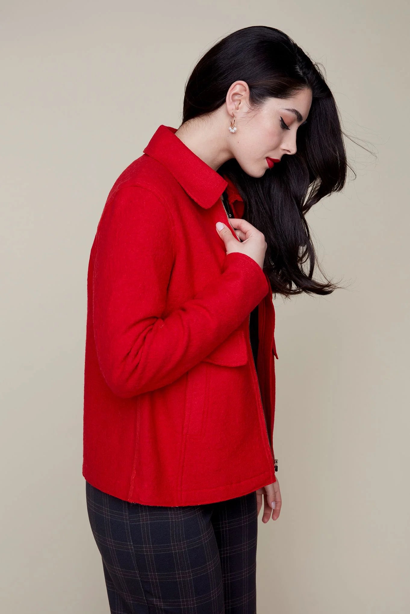 Berry Knit jacket