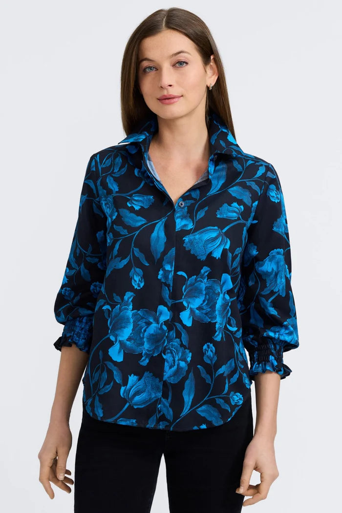 Olivia Midnight Rose 3/4 Sleeve Shirt