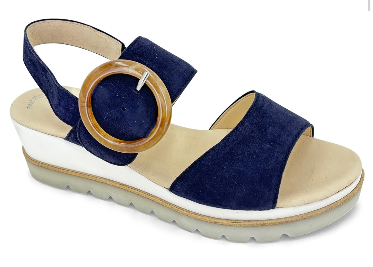 64.645.10 Gabor blue slip on shoes