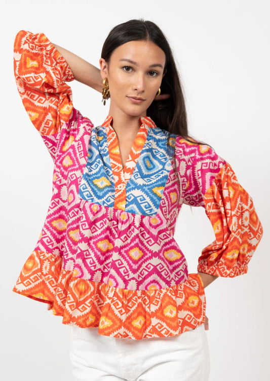 Ivy Jane tribal tiered top