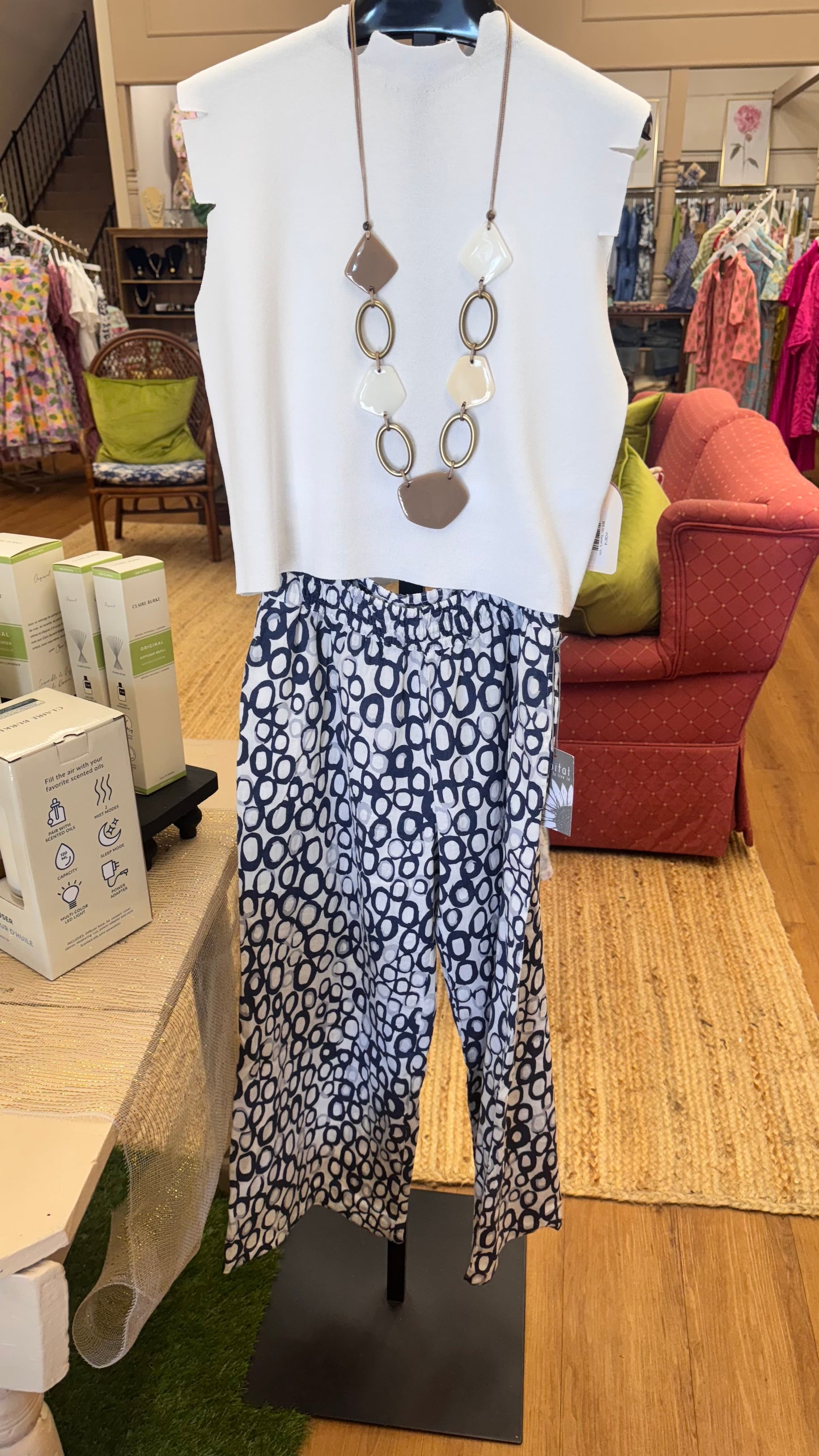 LINEN CIRCLE EASY FLOOD PANT