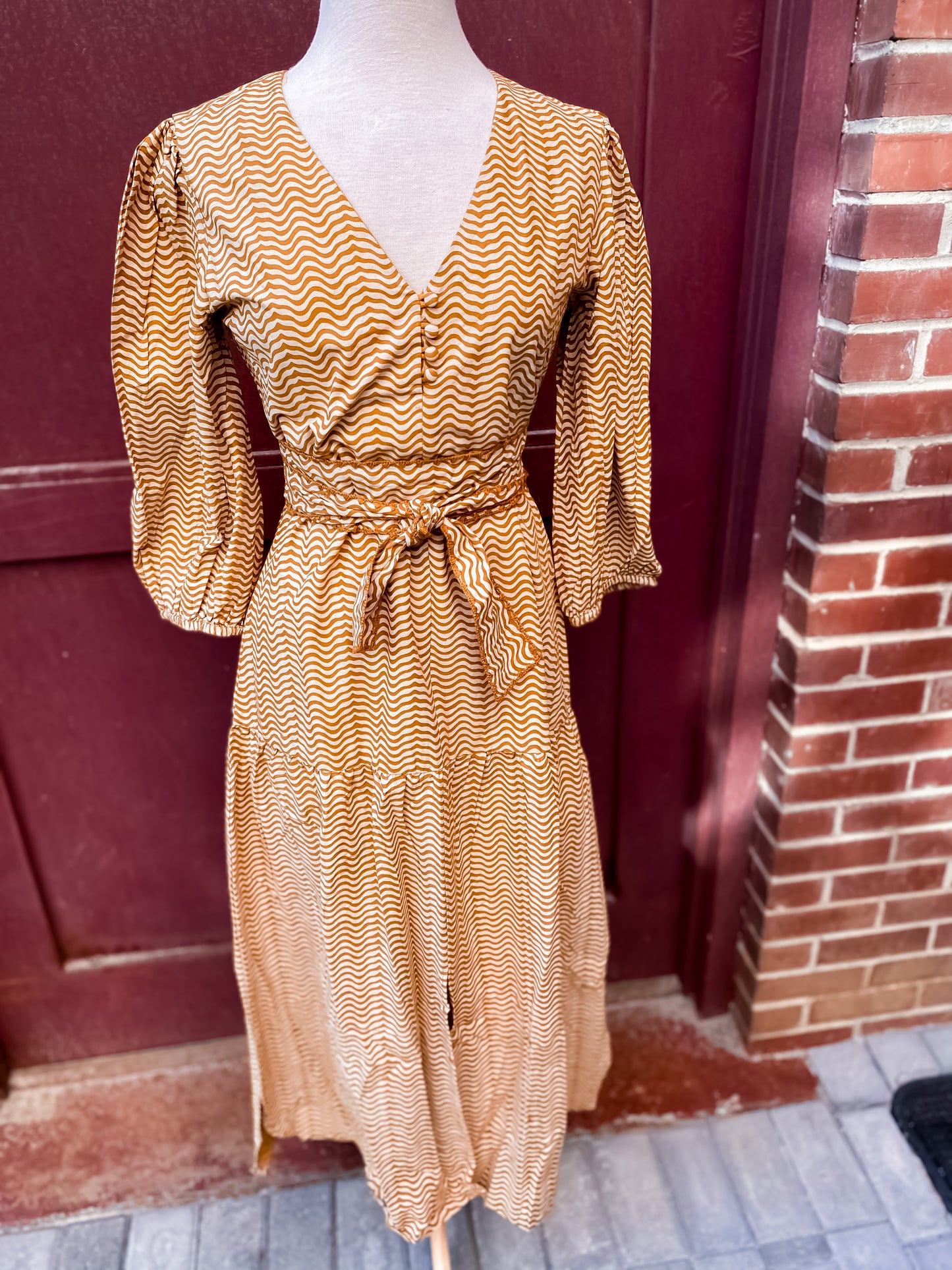 Anna Cate madison midi sienna stamp
