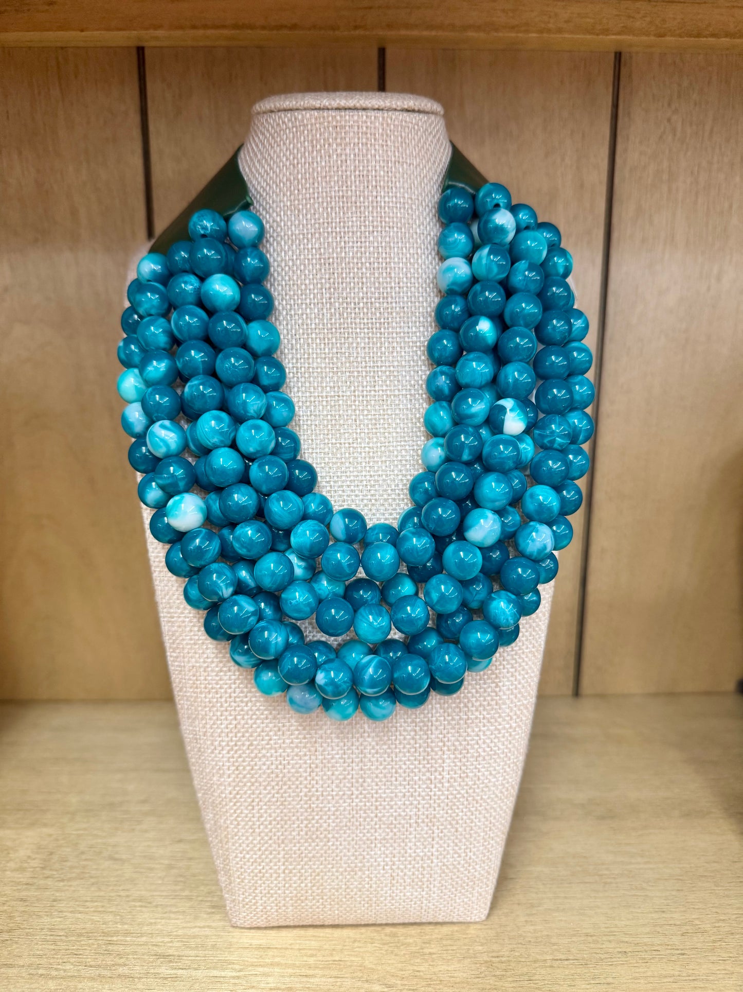 chunky necklace Dark turquoise