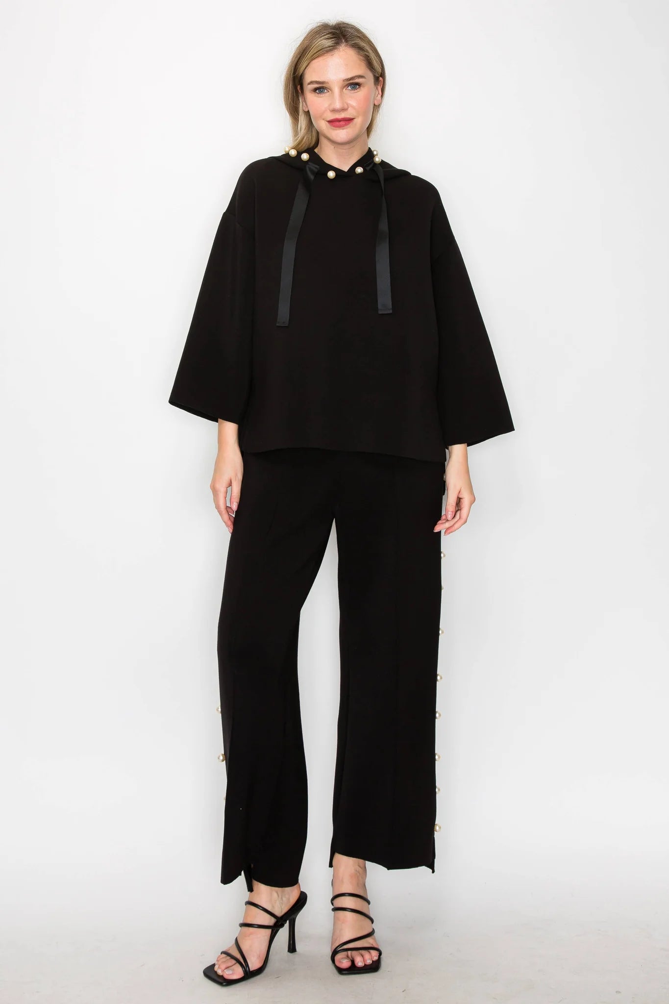 Pearl top and bottom set black