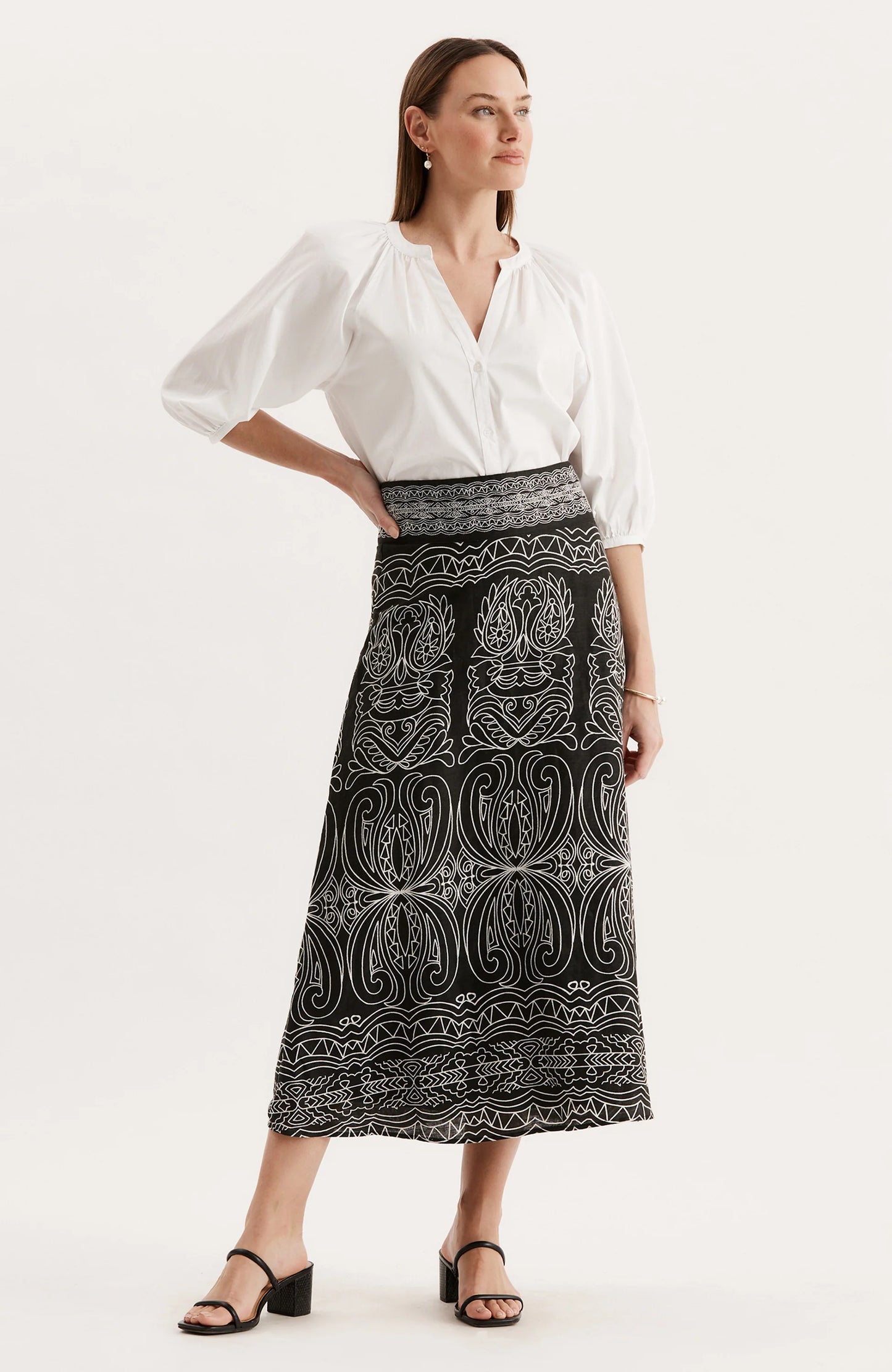 tyler boe valentina embr skirt