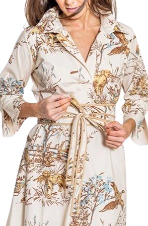 house of mbr maple field and feather ruthie shird dress short w/ sash