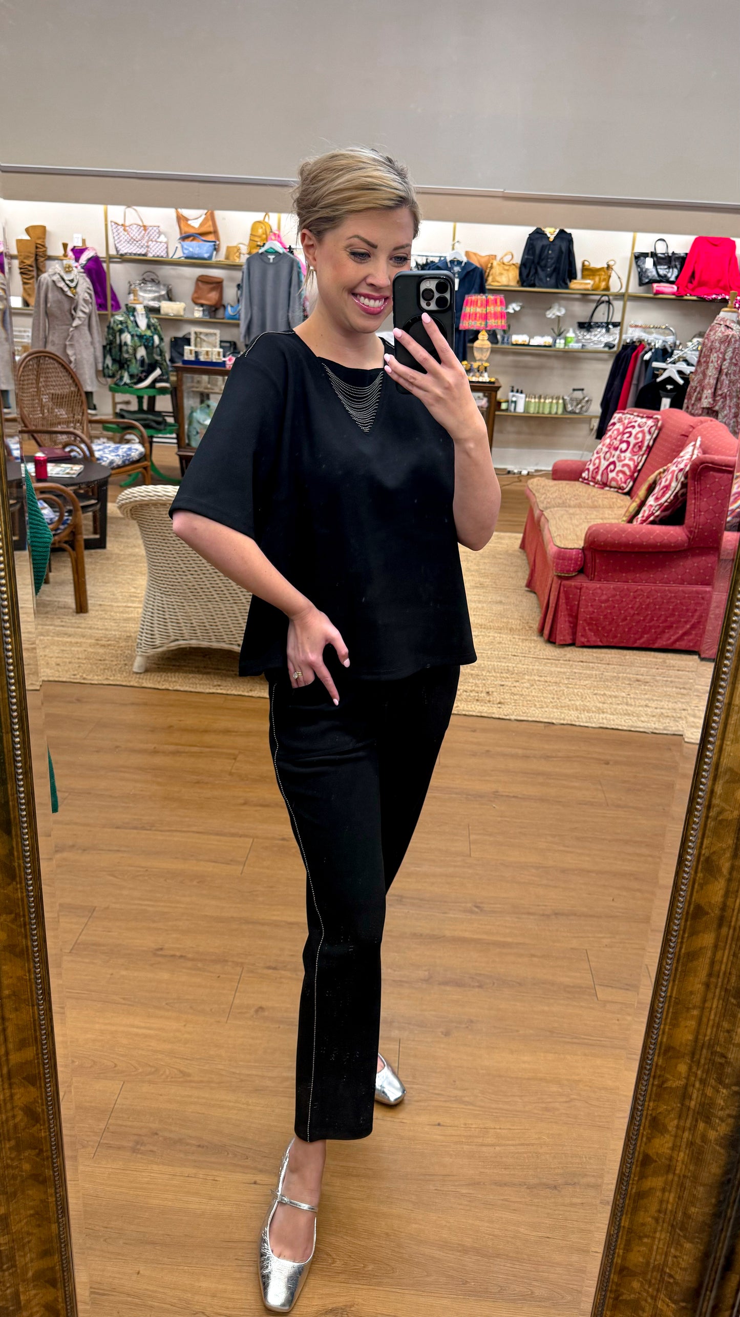 Ashby black top and pant set