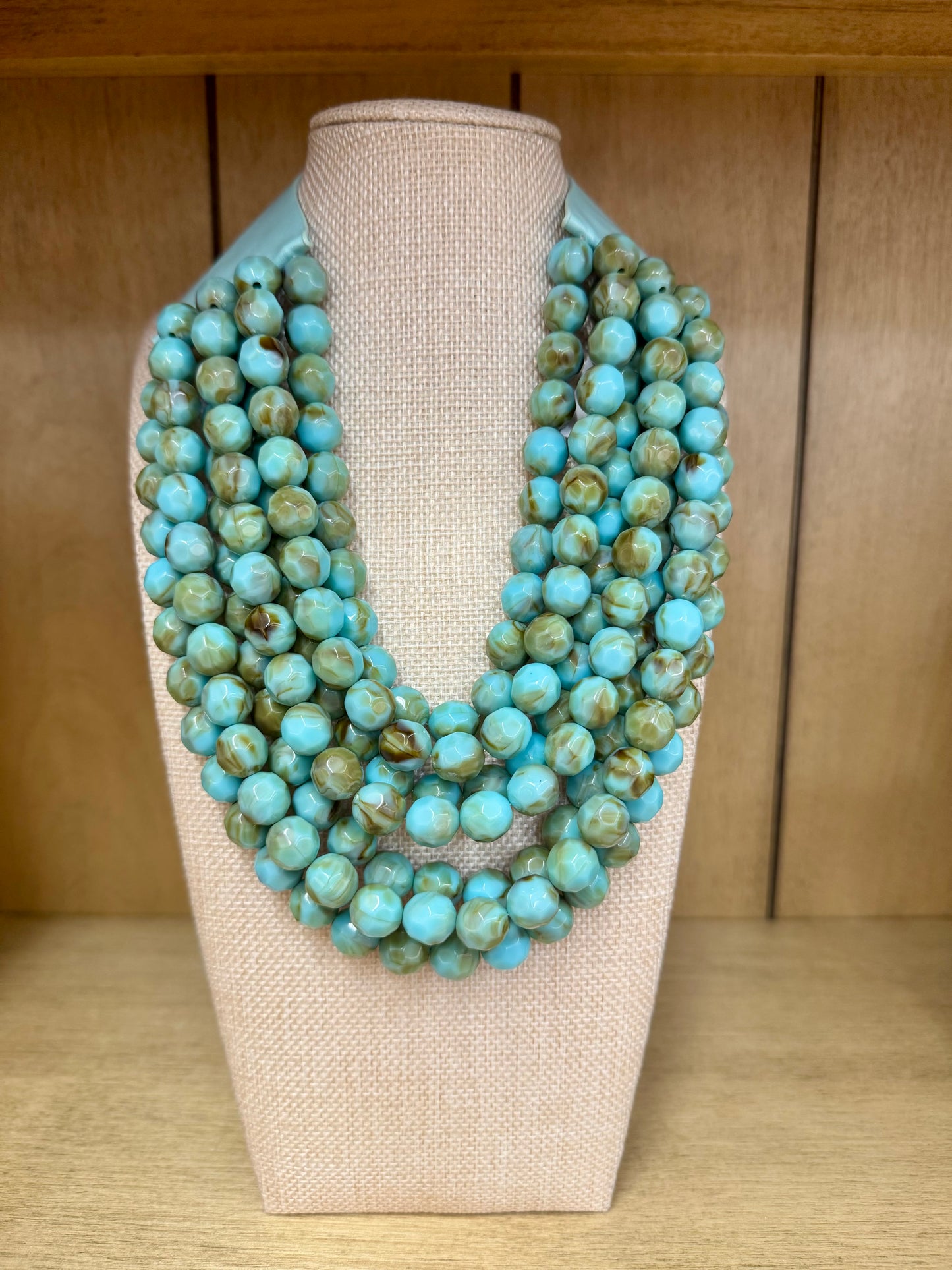 chunky necklace turquoise