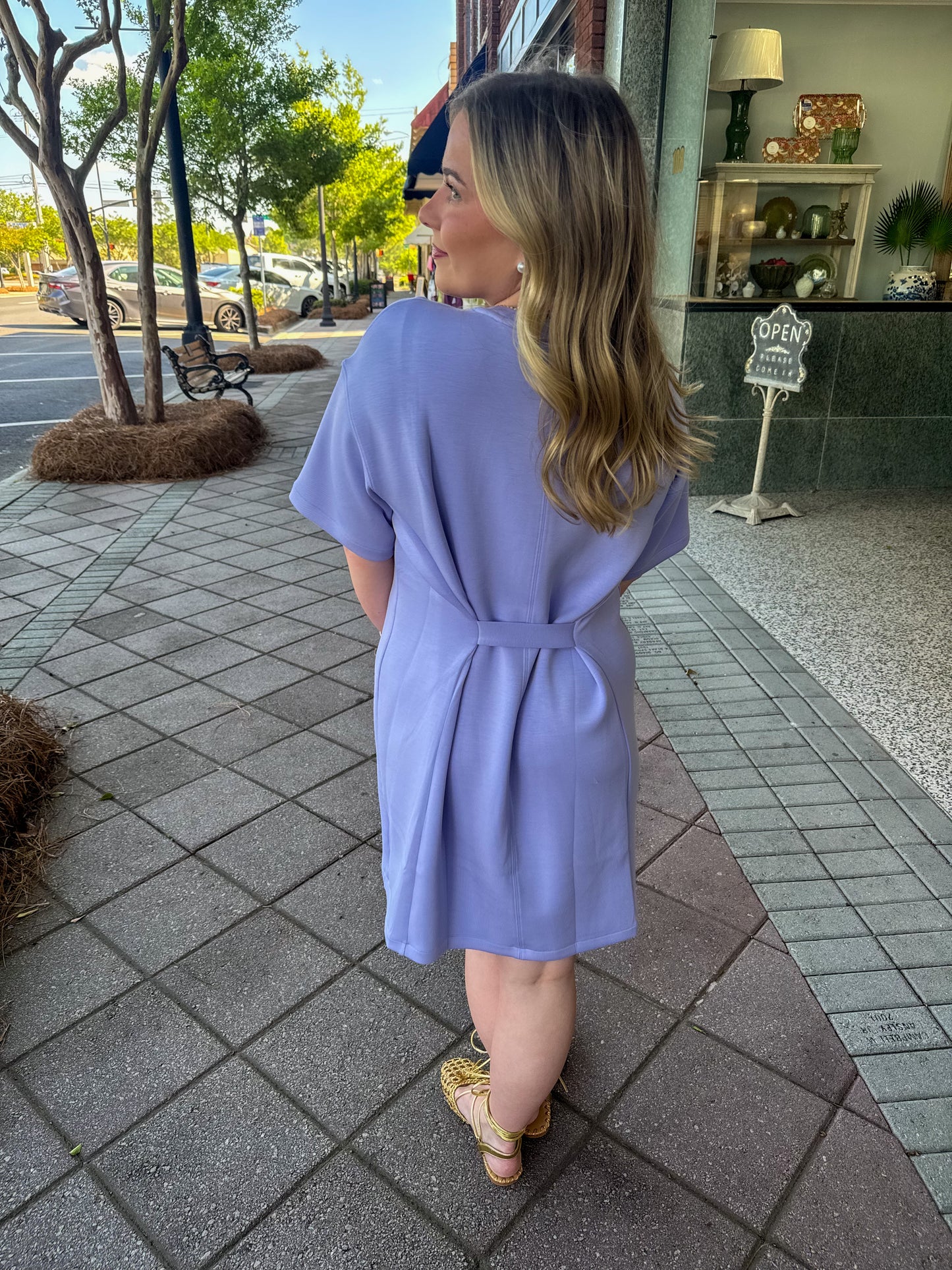 spanx mini t dress anemone