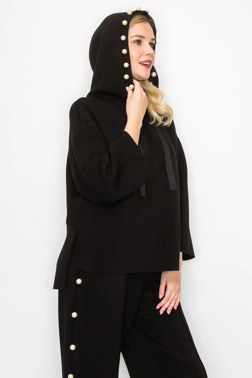 Pearl top and bottom set black