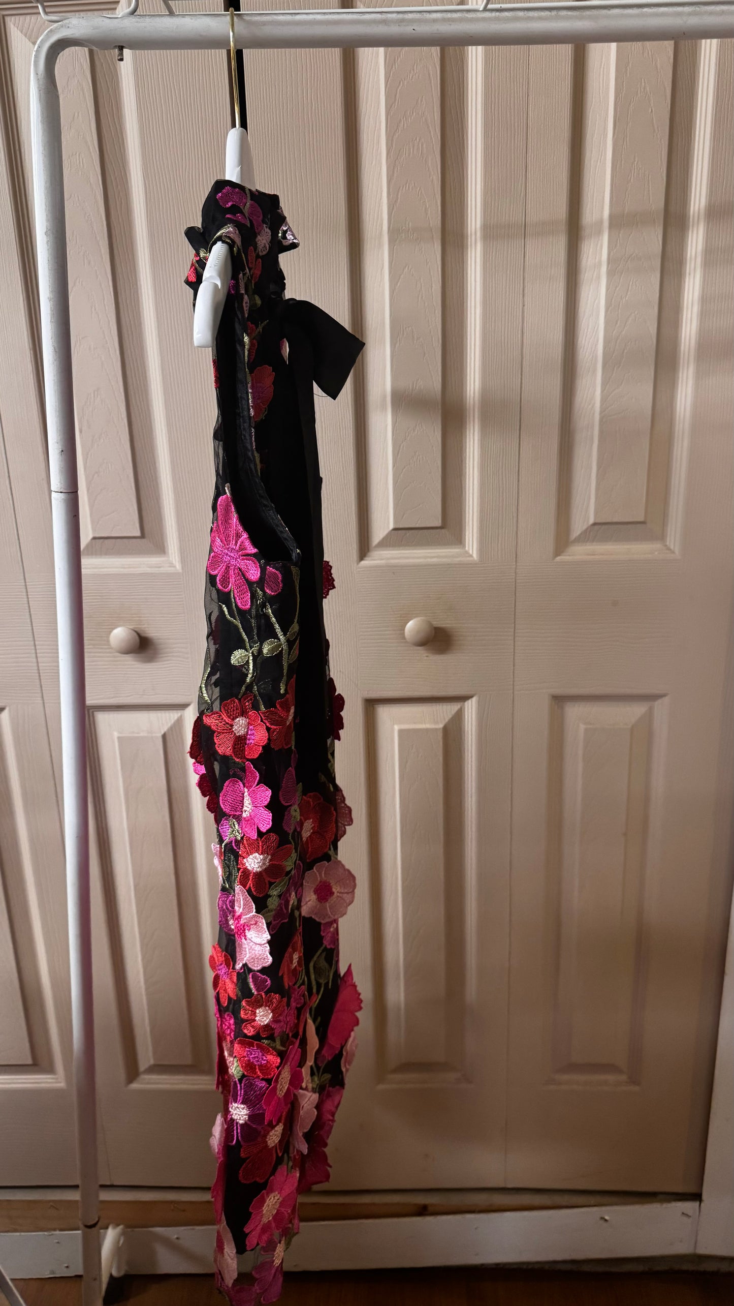 Demensional floral dress organza
