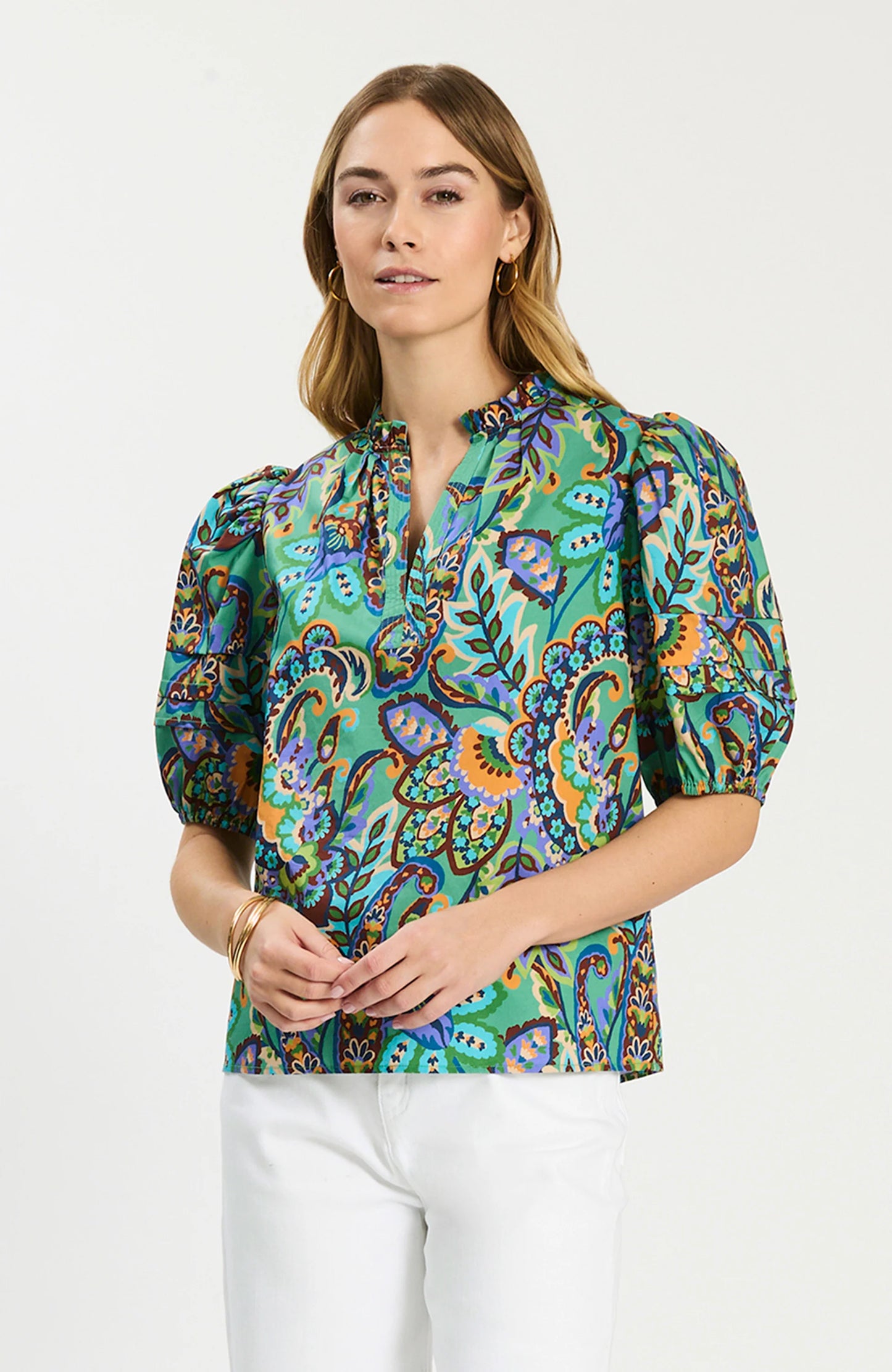TB jenna paisley top
