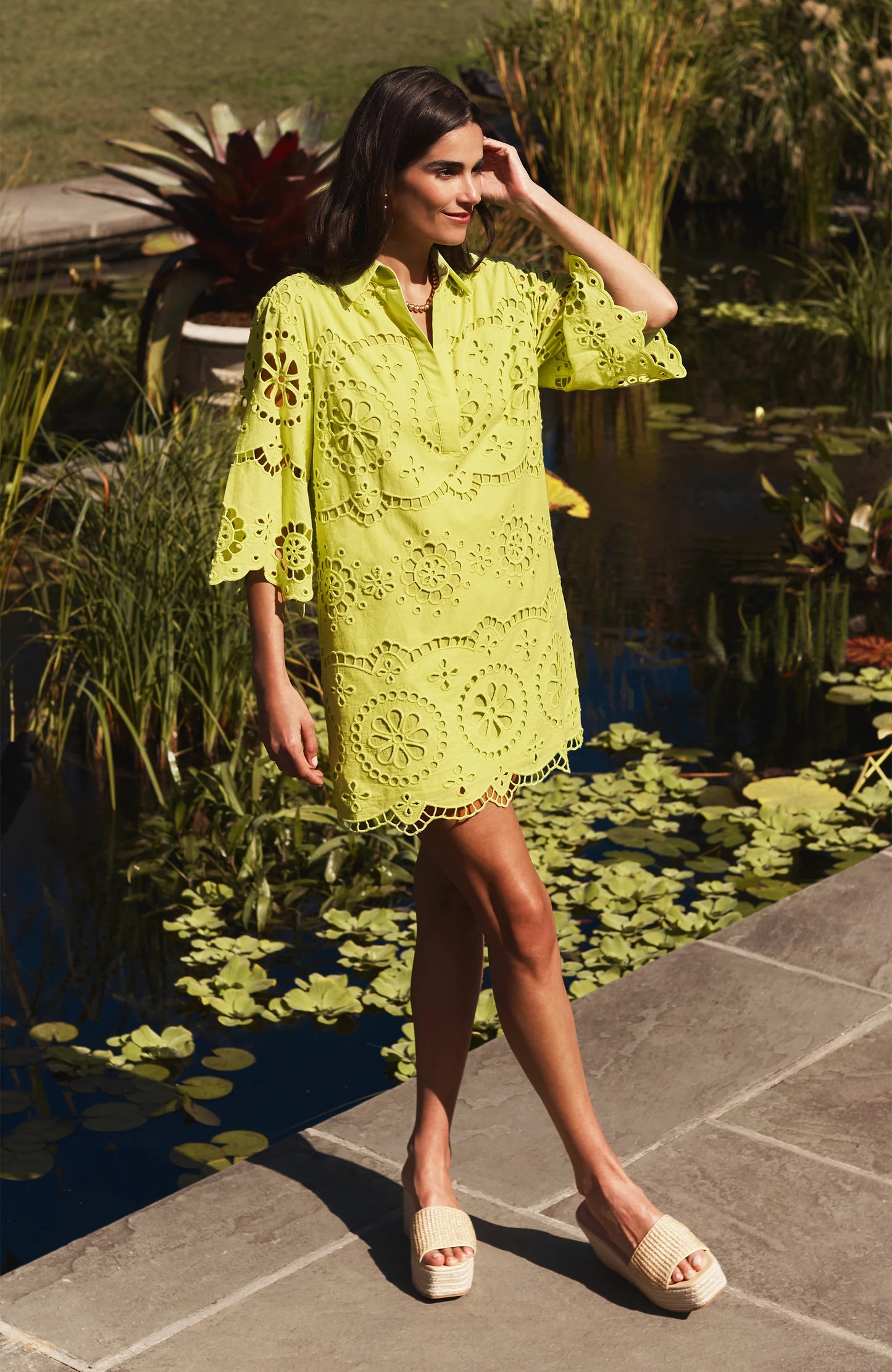 tyler boe Penny Eyelet Tunic Dress
