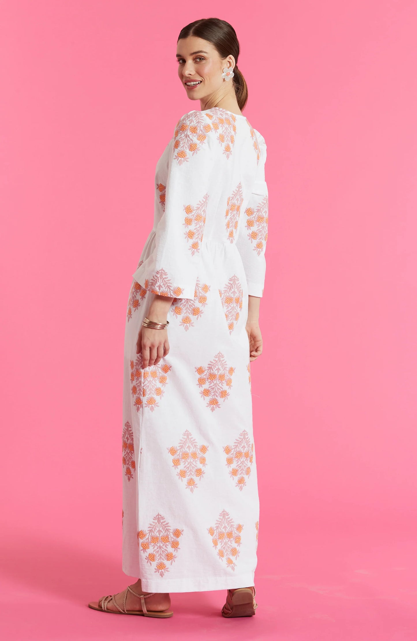 Tyler Boe Lana Embroidered Maxi