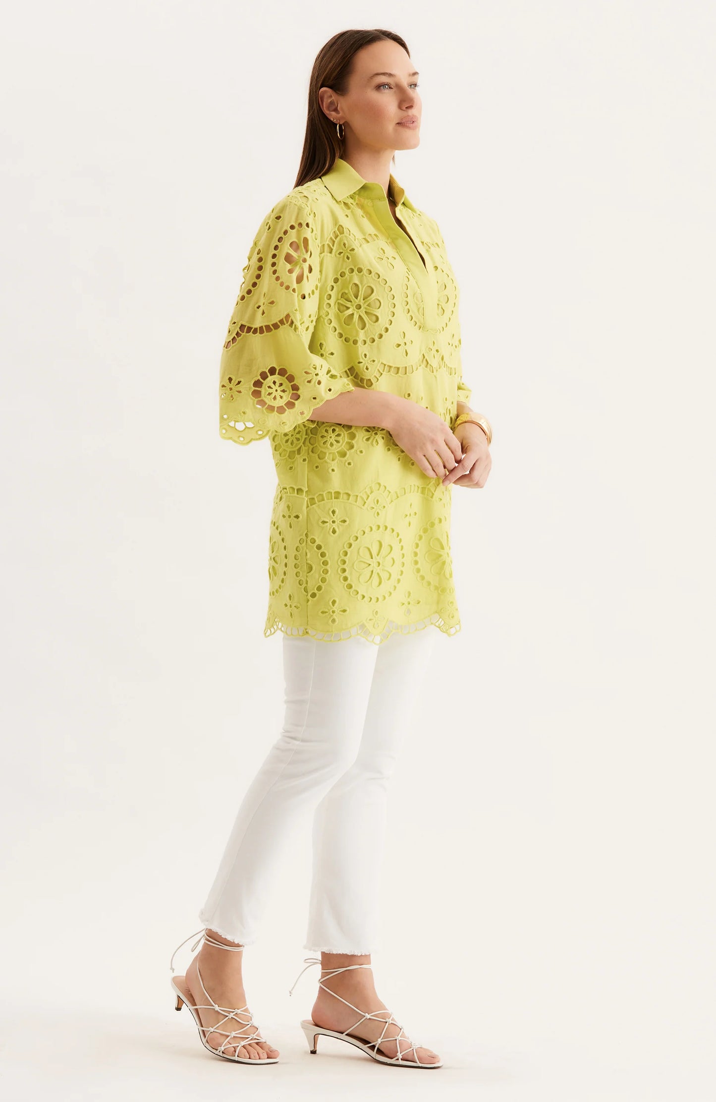 tyler boe Penny Eyelet Tunic Dress