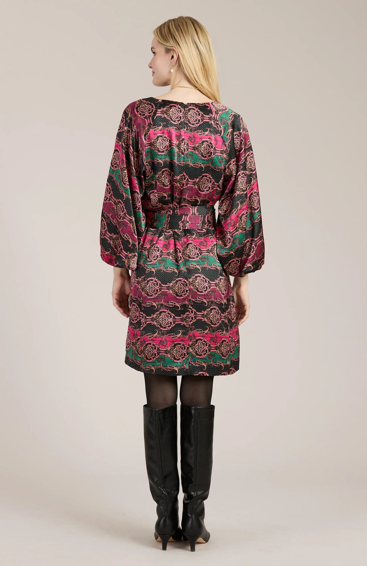 Tyler Boe Val animal paisley dress