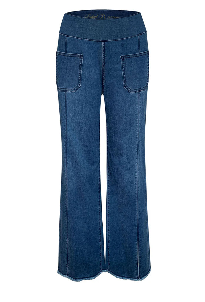 Ethyl wide leg ankle pants