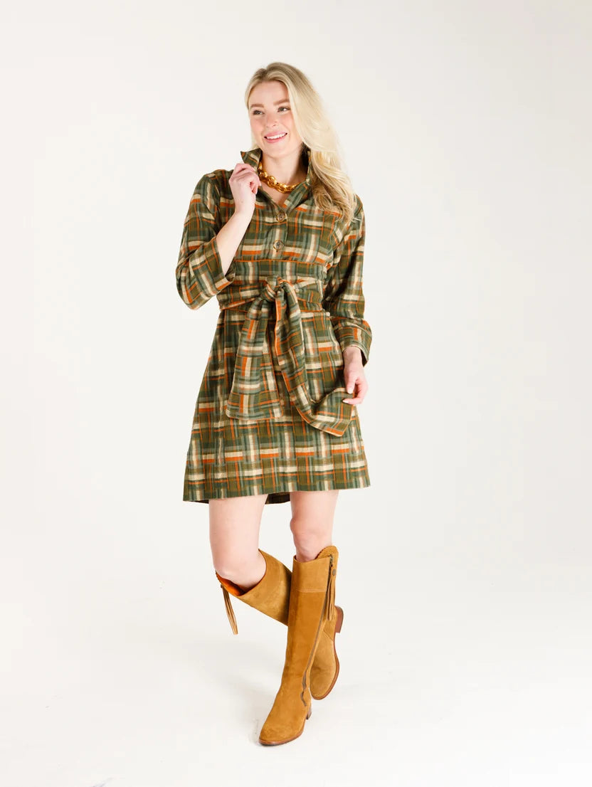 Holly Shae Arden Dress- Field Plaid