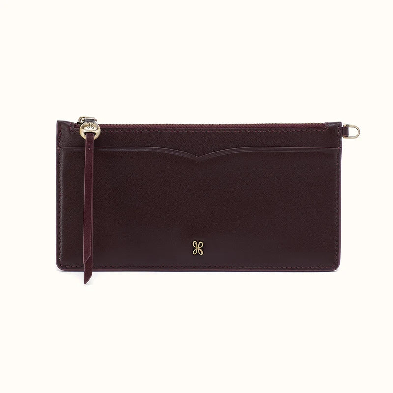 Hobo Dark Cherry Carte Travel Wallet