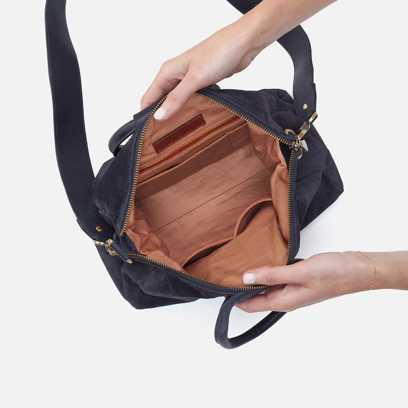 Hobo medium sheila purse navy suede