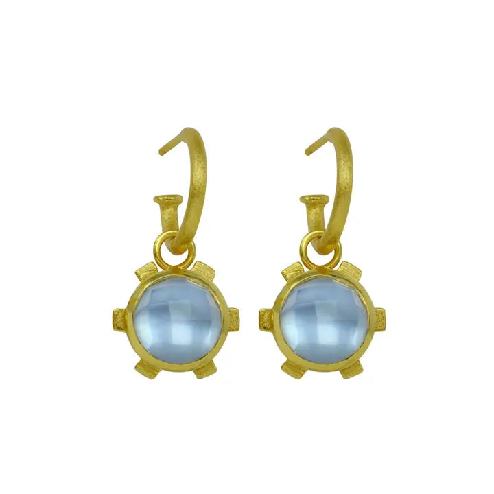 betty carre flora earrings tanzanite