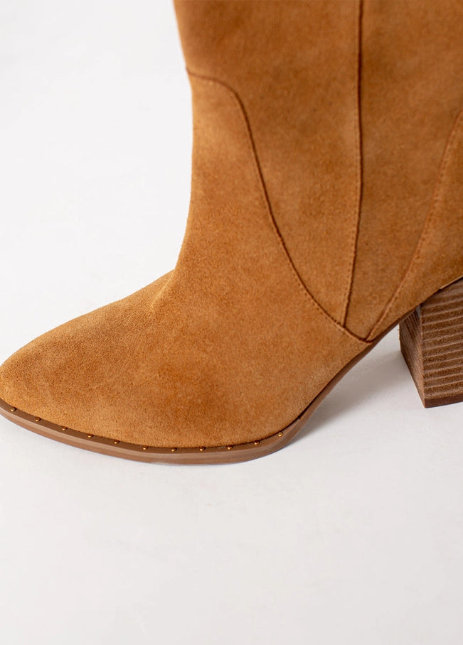 Nyra Slouch Boot in Warm Camel shoe