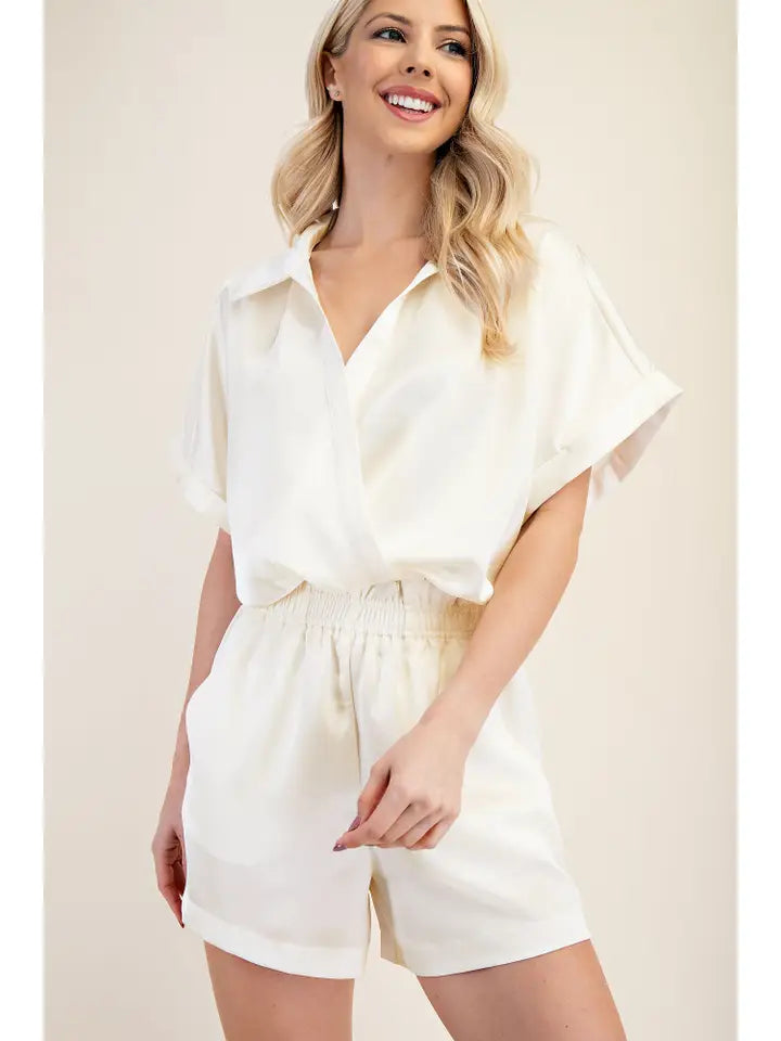 off white collard top