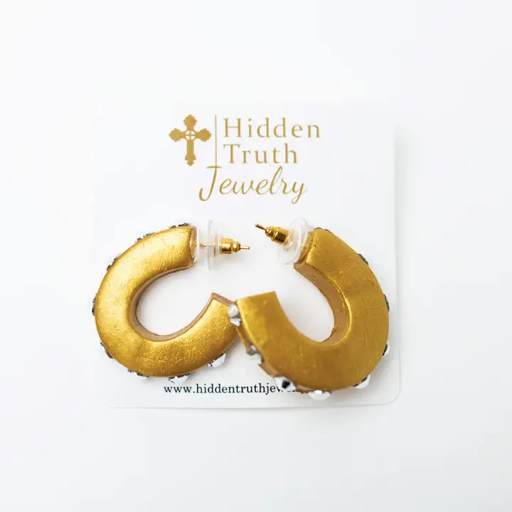 hidden truth Small Silver Hoop earrings