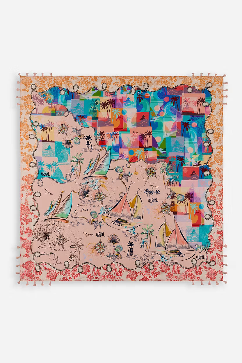 Johnny Was Marina Silk Scarf