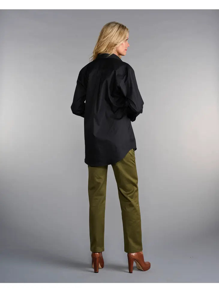 Claridge + King The His is Hers Original Shirt in Pitch-black poplin