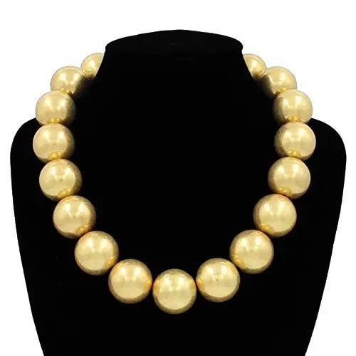 beaded ball necklace