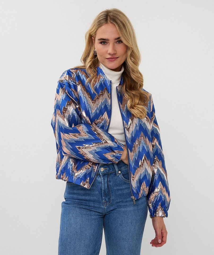 jacket bomber jacquared zigzag f2519500