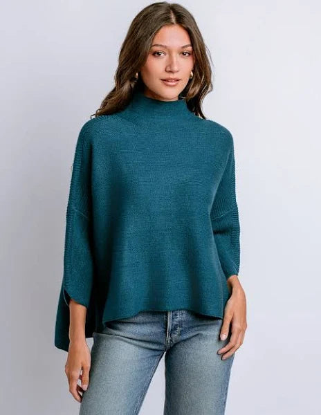 Kerisma teal boho sweater one size