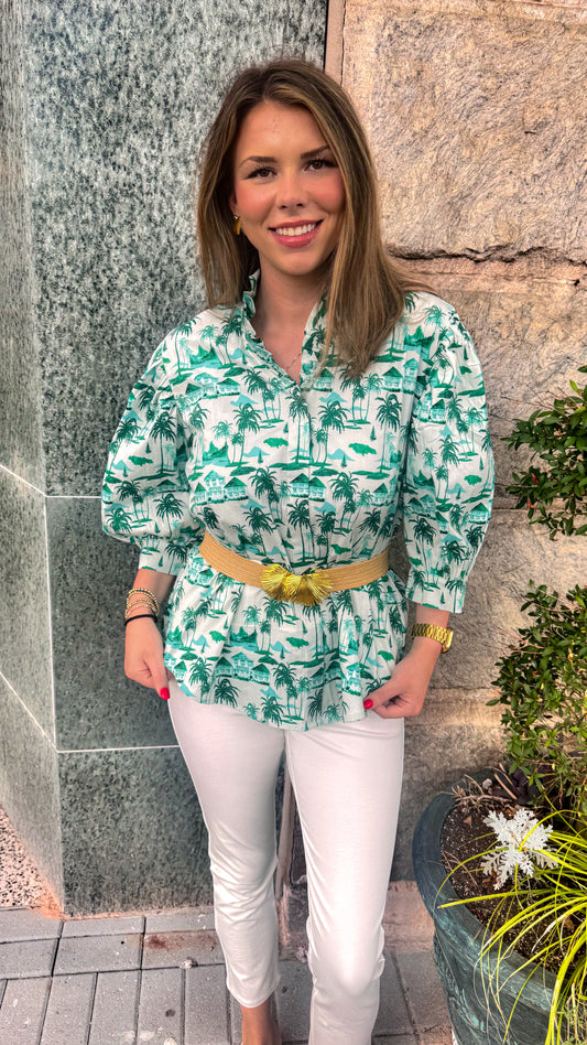 holly shae laura top montego toile