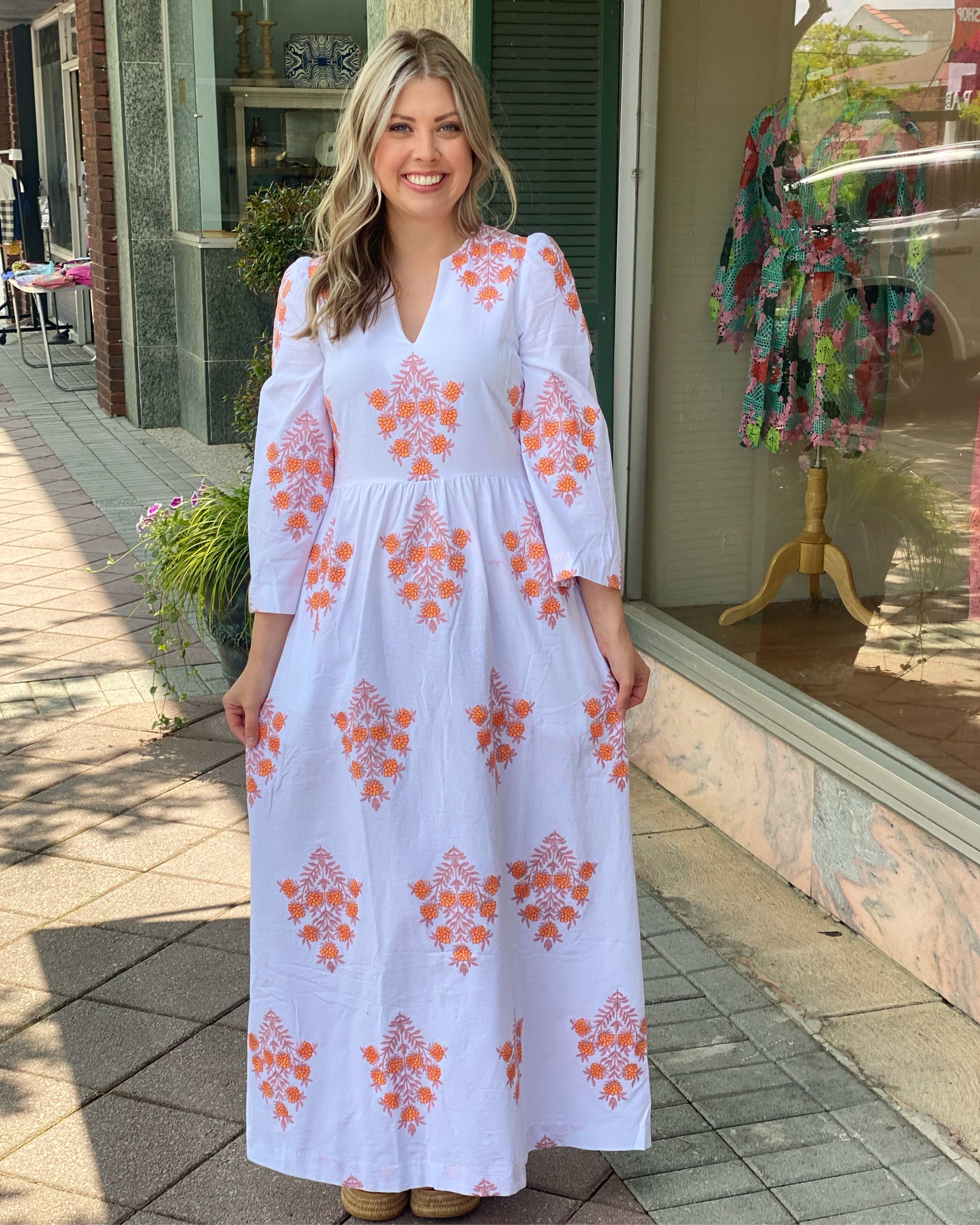 Tyler Boe Lana Embroidered Maxi Tyler Boe Lana Embroidered Maxi