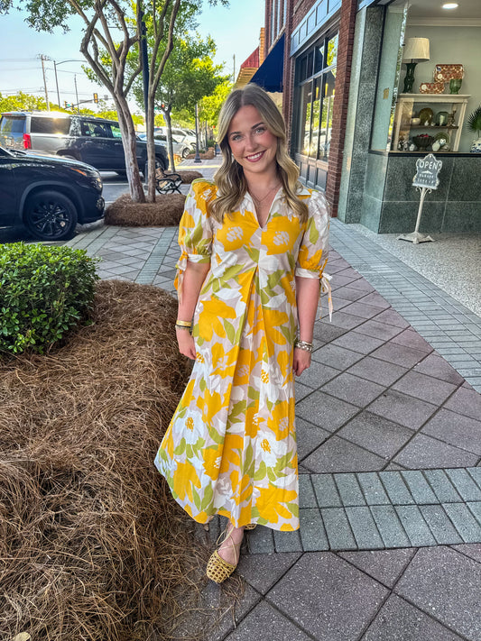 UF big bloom dress butter