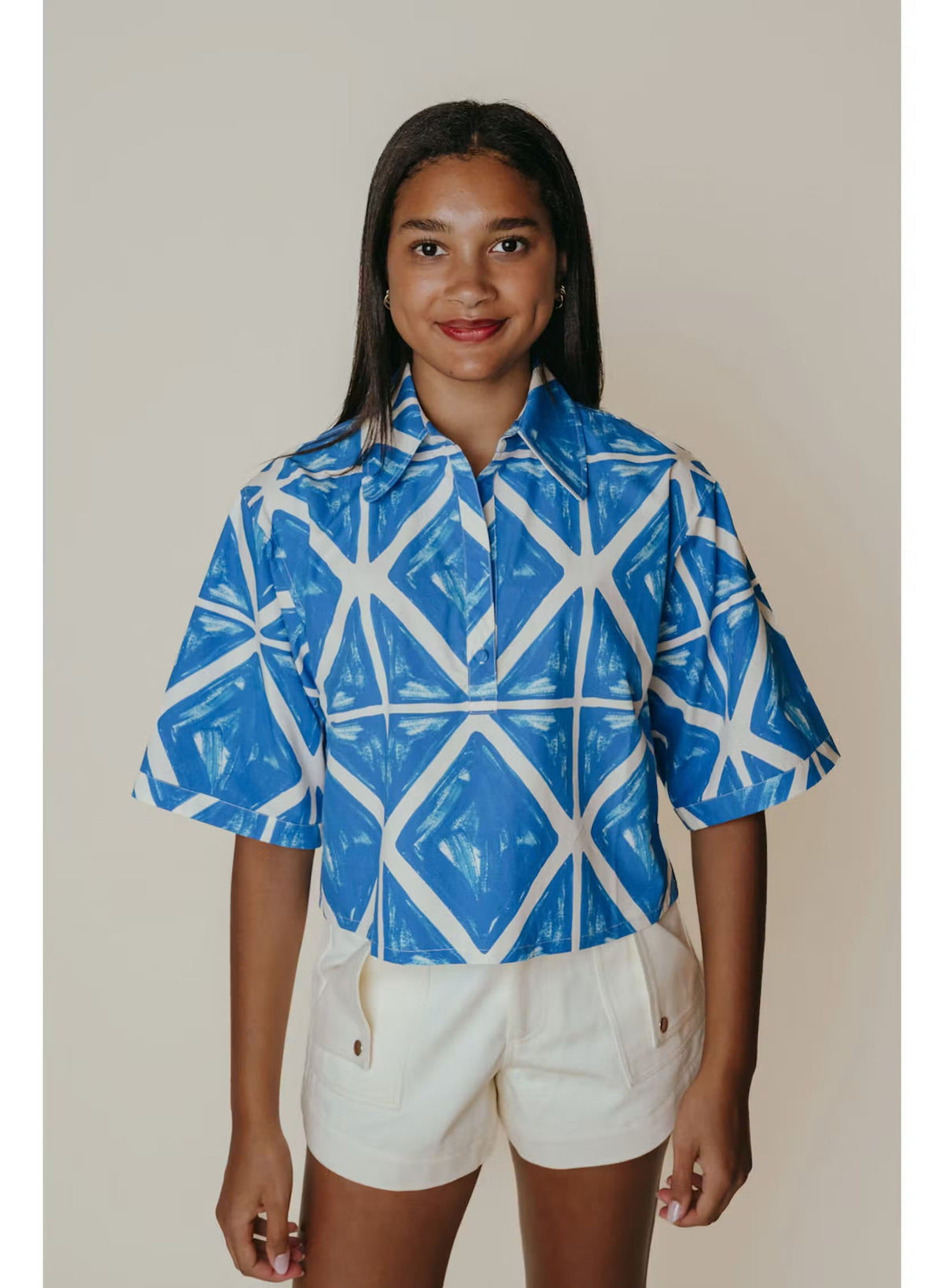 Laroque Blue Tile Shirt