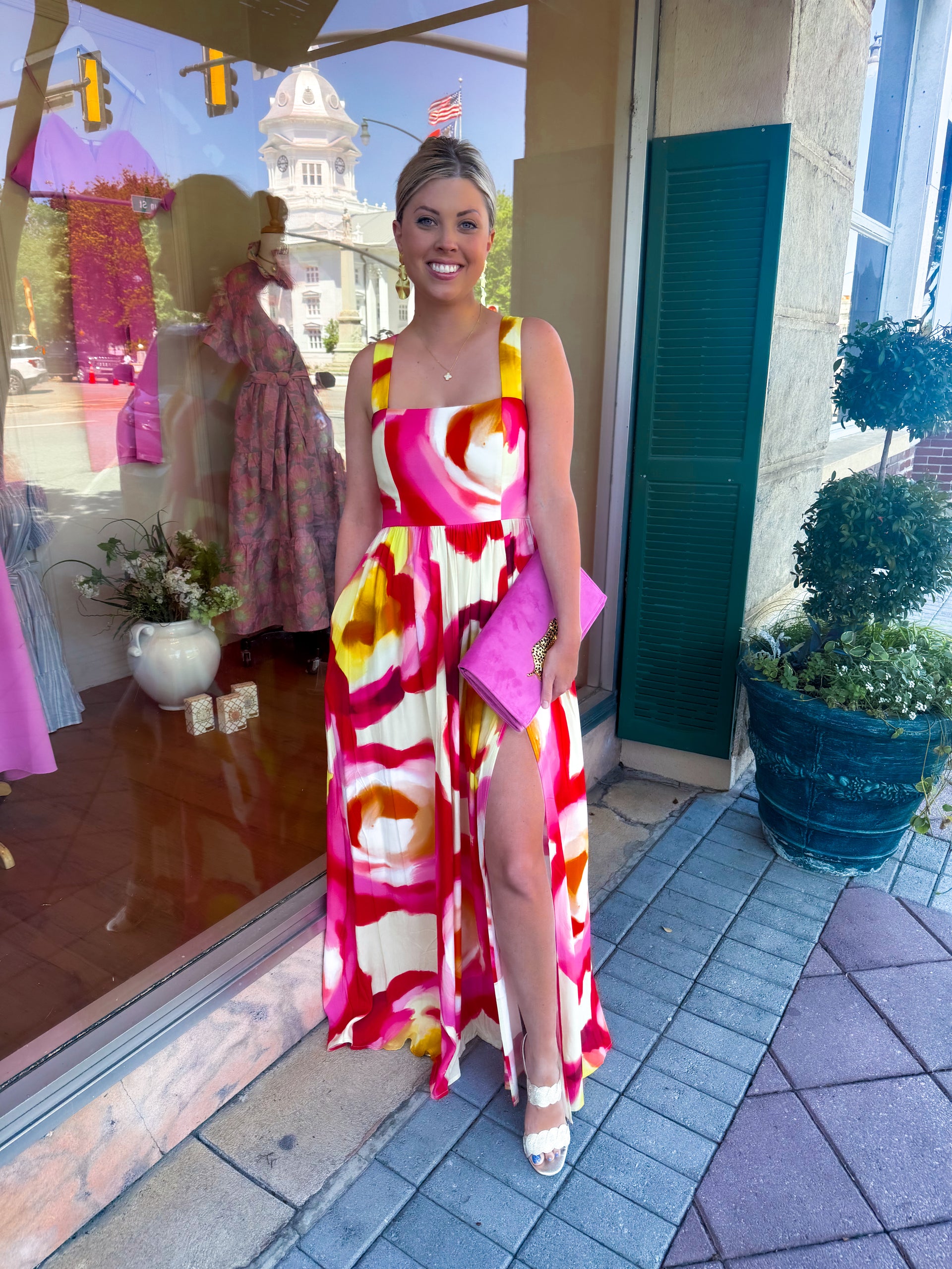 Amanda Uprichard Florence Maxi dress in asteria