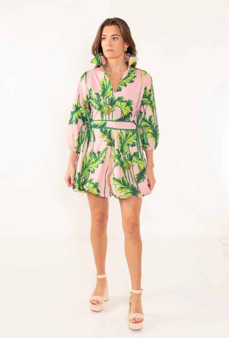 House of MBR  Pink Regency© Birdie Bubble Short dress
