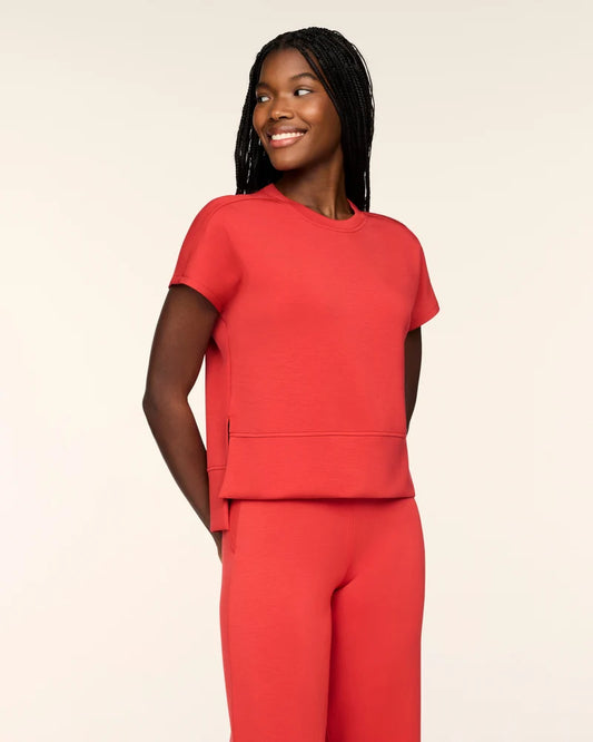 Spanx Lip stain Crewneck Tee top