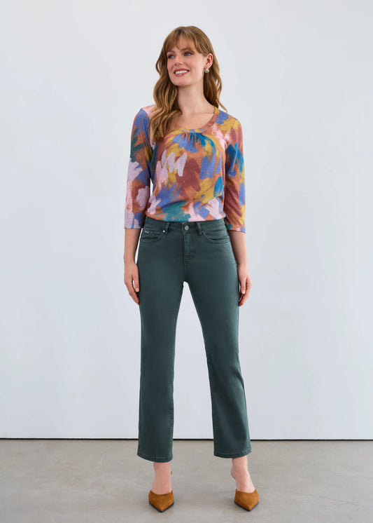 fdj pant Olivia Ankle Boot Denim, Spruce pant