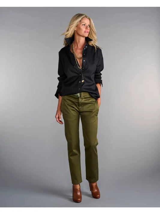 Claridge + King The His is Hers Original Shirt in Pitch-black poplin