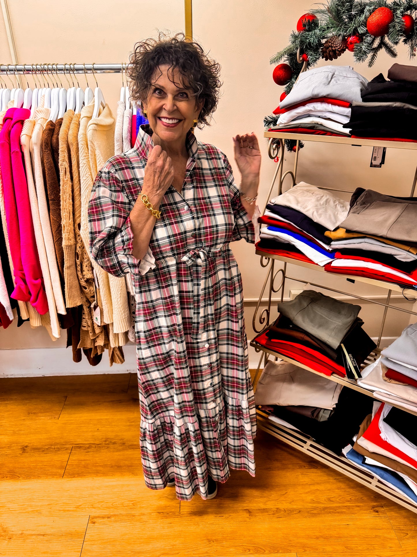 Holly shae Holiday plaid dress