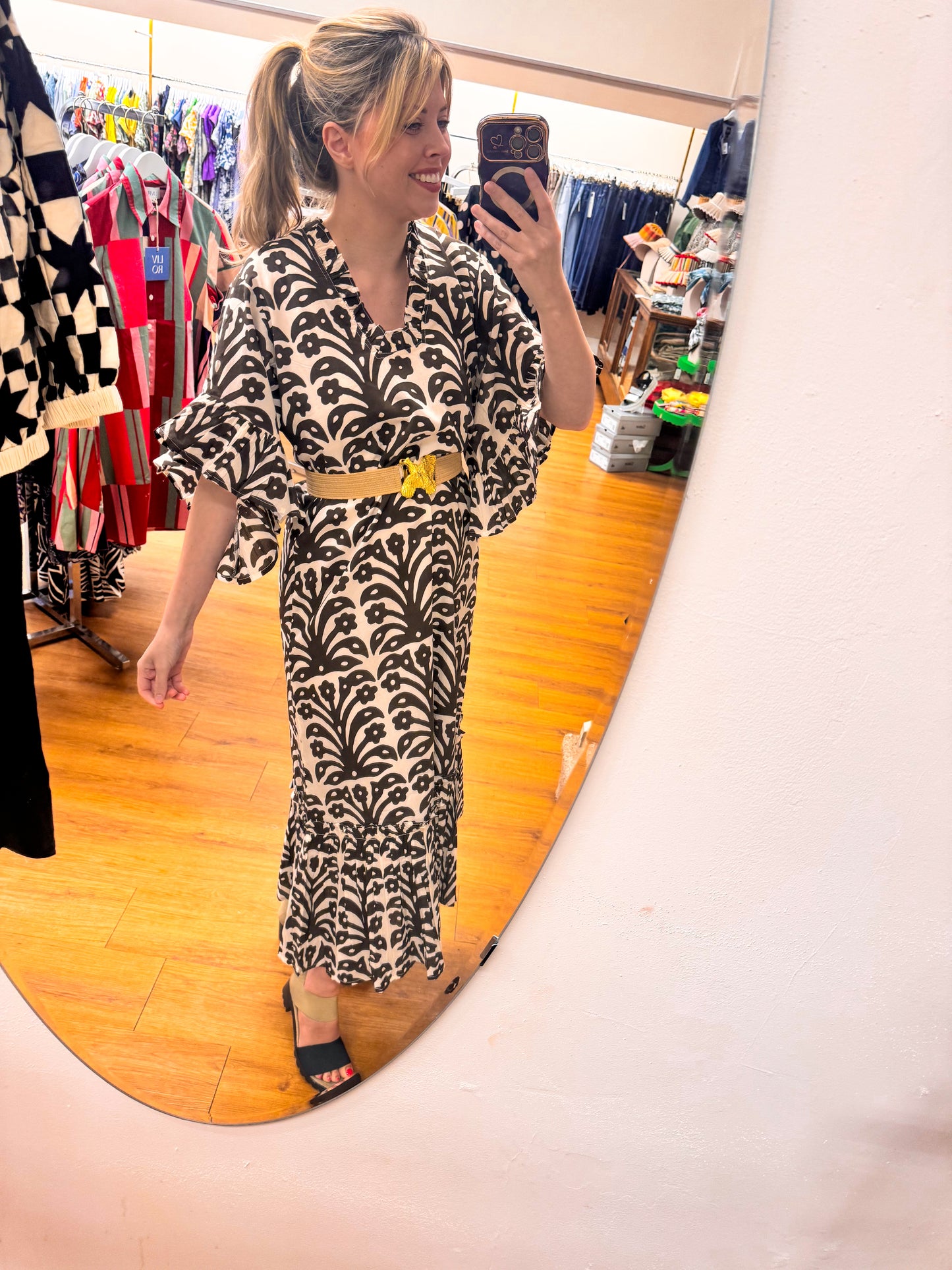 brown fitzroy and willa dress